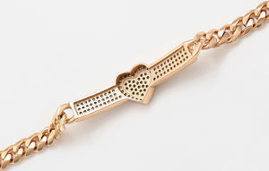 Heart Chain Bracelet  SALE NOW:  $ 36.00
