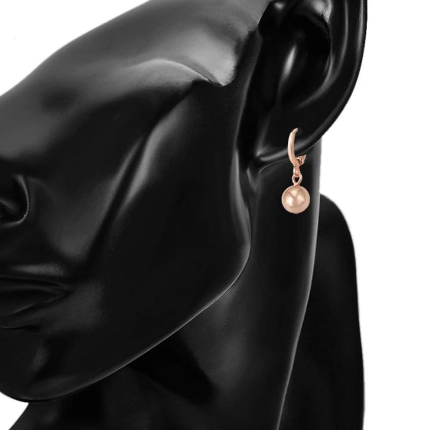 Gold Rose Earrings $20.00