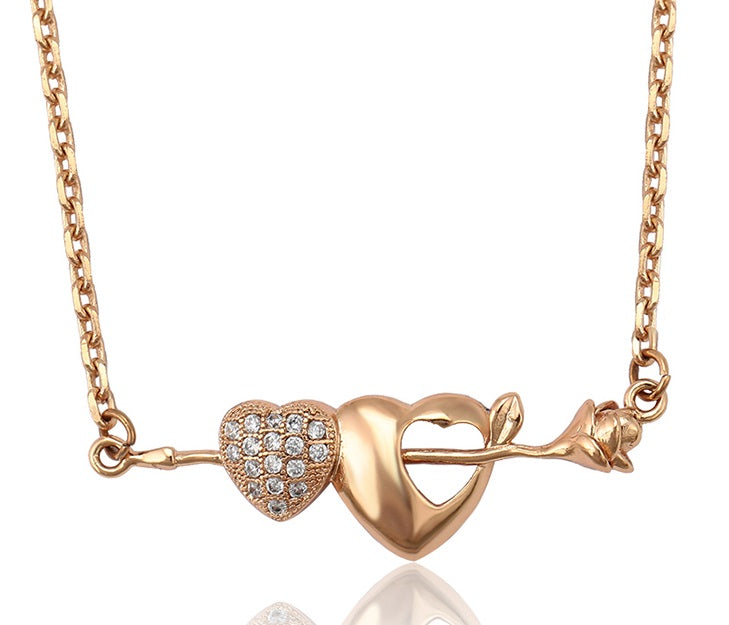 Rose Heart Necklace SALE NOW:  $ 24.00
