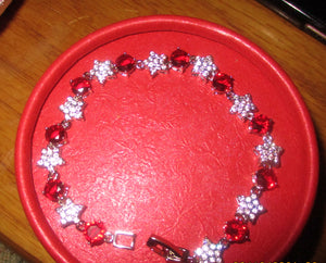 Blue White Red Bracelets $35.00