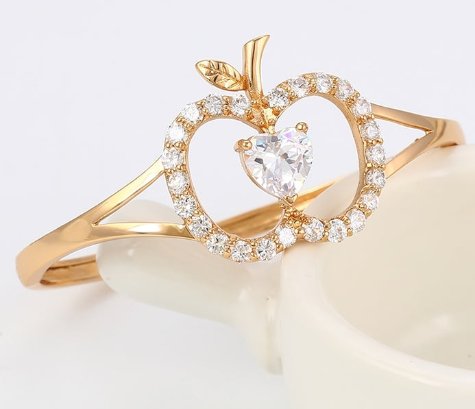 Apple Gold Bangle $ 45.00 Free Shipping