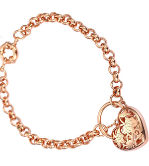 Gold Heart Bracelet $45.00