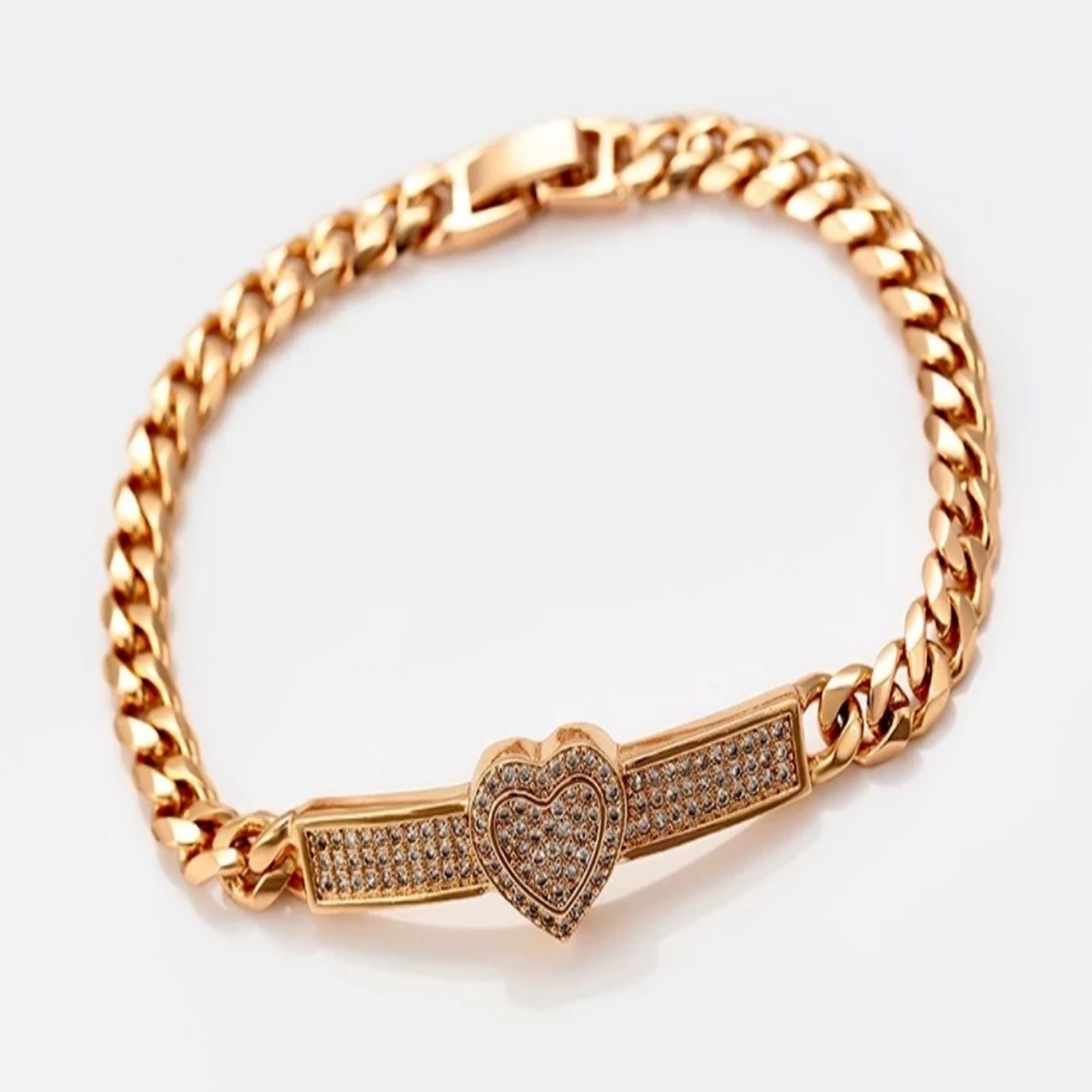 Heart Chain Bracelet  SALE NOW:  $ 36.00