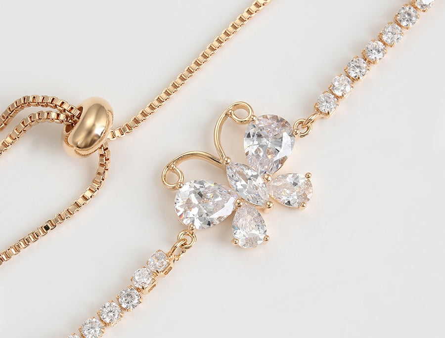 Butterfly Gold Bracelet Free Shipping!