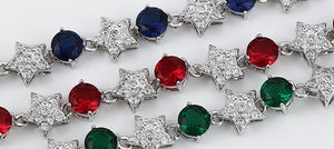 Blue White Red Bracelets $35.00
