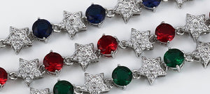 Blue White Red Bracelets $35.00