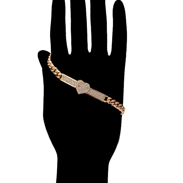 Heart Chain Bracelet  SALE NOW:  $ 36.00