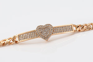 Heart Chain Bracelet  SALE NOW:  $ 36.00