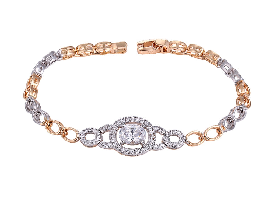 Two Color Bracelet $40/12mm Zircon