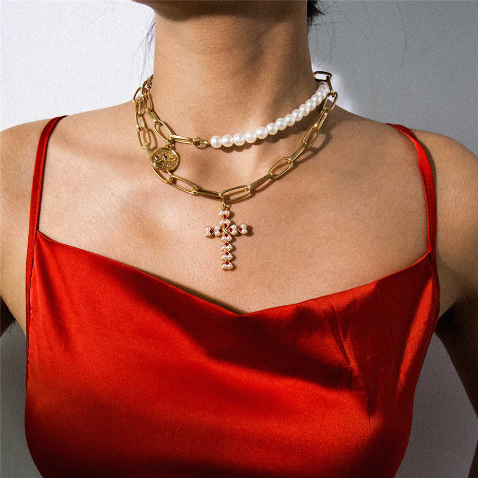 Boho Cross Necklace  Sale Now$20.00