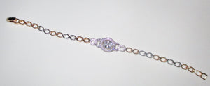 Two Color Bracelet $40/12mm Zircon