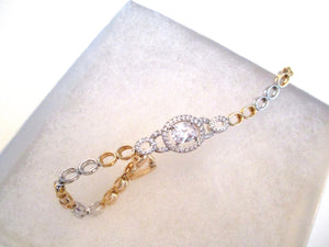 Two Color Bracelet $40/12mm Zircon