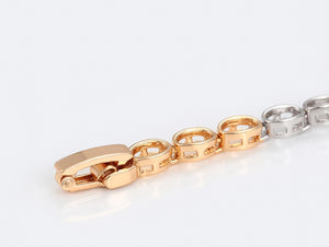 Two Color Bracelet $40/12mm Zircon