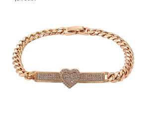 Heart Chain Bracelet  SALE NOW:  $ 36.00
